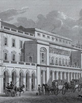 Her Majesty's Theatre aka The Italian Opera House in 1828