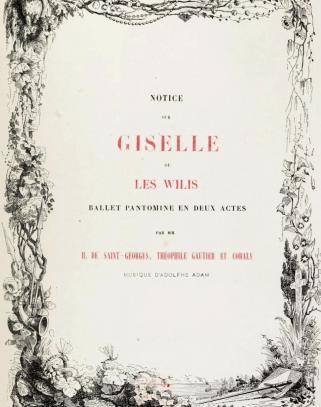 Libretto Giselle from Les Beautés de l Opera