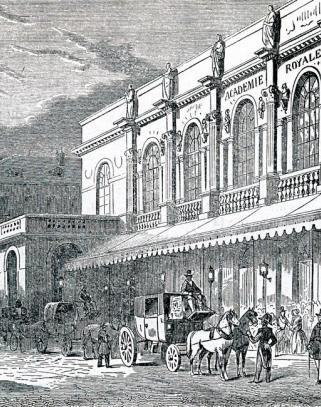 The Paris Opera in rue Le Peletier where Giselle was first performed
